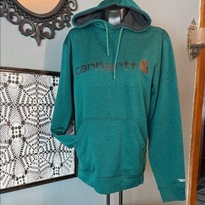 Carhartt Men's Teal Hoodie
